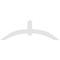 Ekena Millwork Archdale Architectural Grade PVC Gable Bracket, 84"W x 28"H x 4"D x 6"F, 8/12 Pitch GBP084X28X0406ARC00 - alternate 4